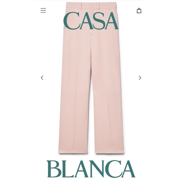 Casablanca Flared Wool Trousers - Picture 3 of 8